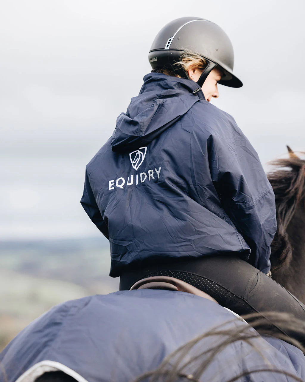 EquiDry Shortie Thin Fleece - Navy