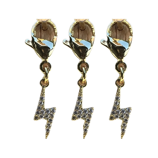 Dubois Cheval Braiding Charm - Sparkly Lightening Bolt