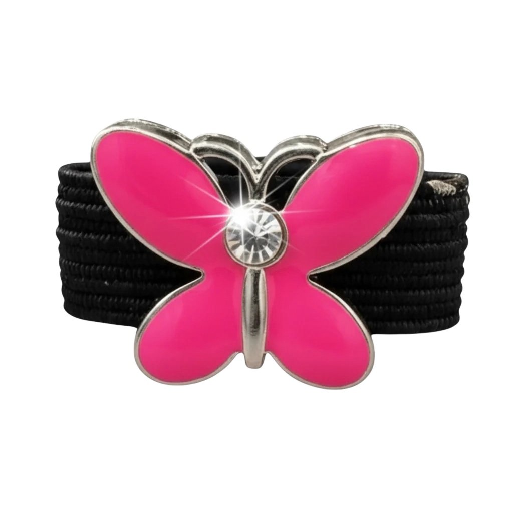 Dubois Cheval Crop Charm - Pink Butterfly