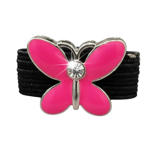 Dubois Cheval Crop Charm - Pink Butterfly