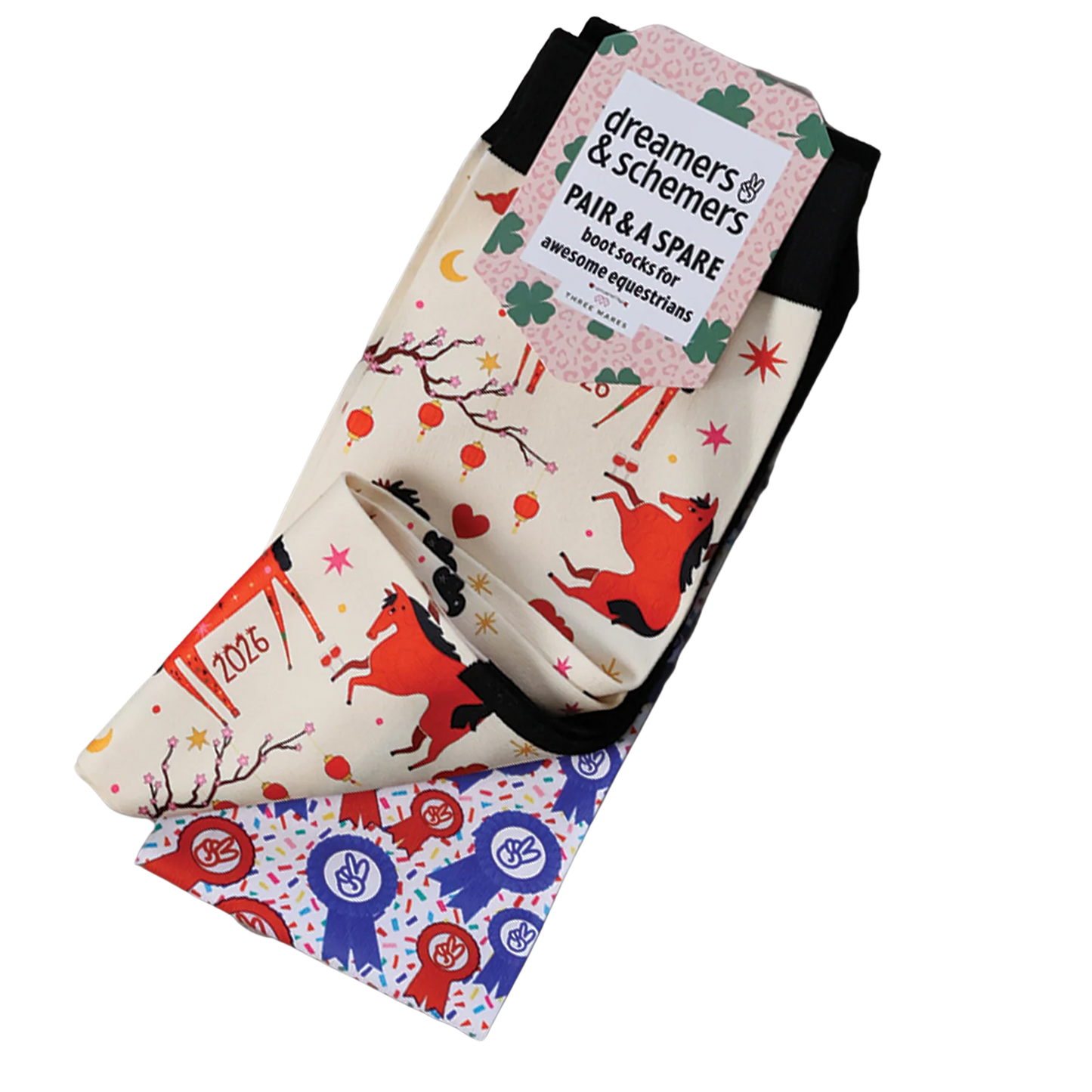 Dreamers & Schemers Pair & Spare Socks - Year of the Horse