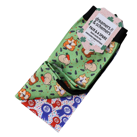 Dreamers & Schemers Youth Pair & Spare Socks - Hamster