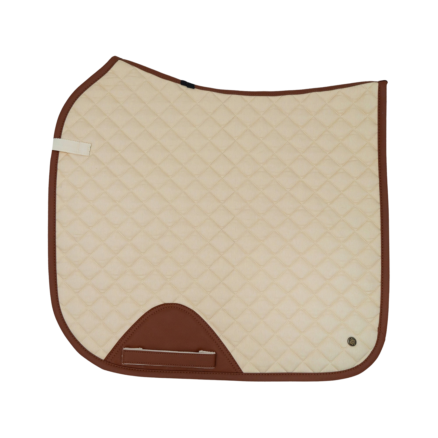 16 Cypress Dressage Pad - Pearl & Cognac