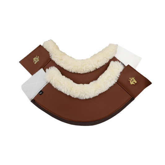 16 Cypress Leatherette Bell Boots - Cognac