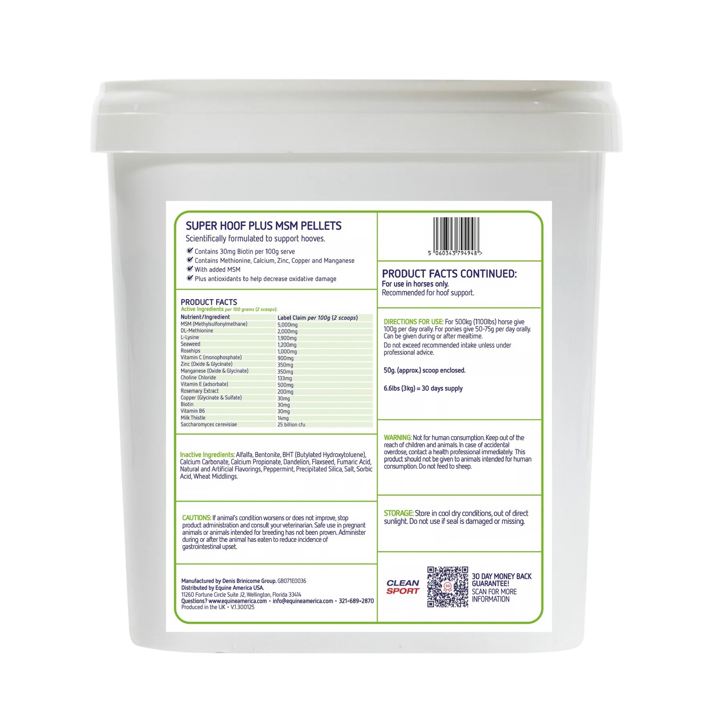 Equine America Super Hoof Plus MSM