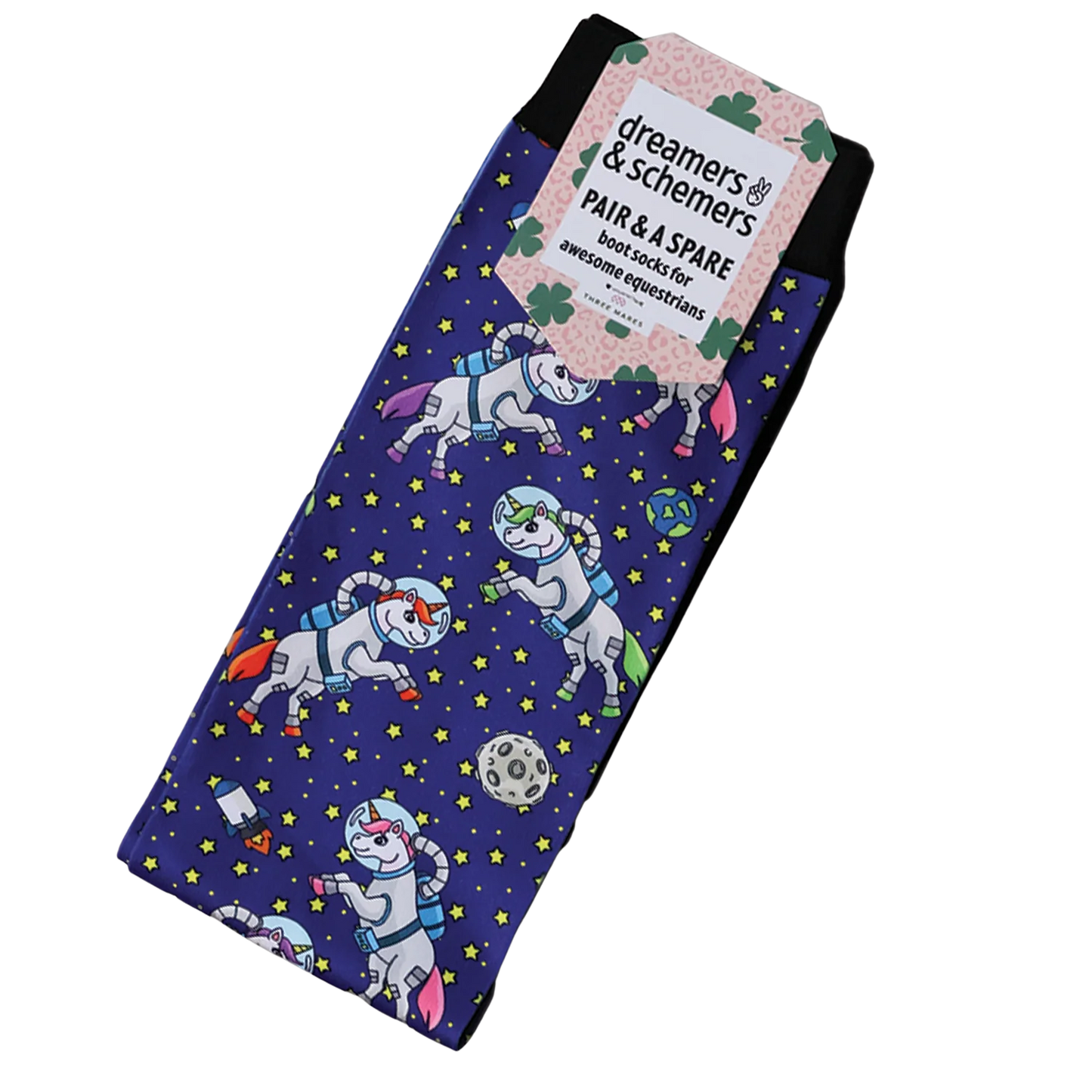 Dreamers & Schemers Pair & Spare Socks - Unicorns in Space