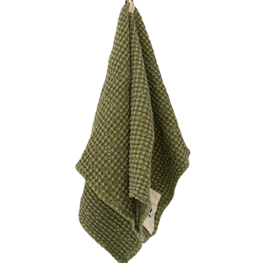 16 Cypress Cotton Waffle Stable Towel - Spruce