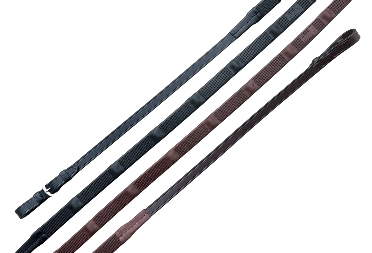 KL Select Bump Grip Reins - Brown