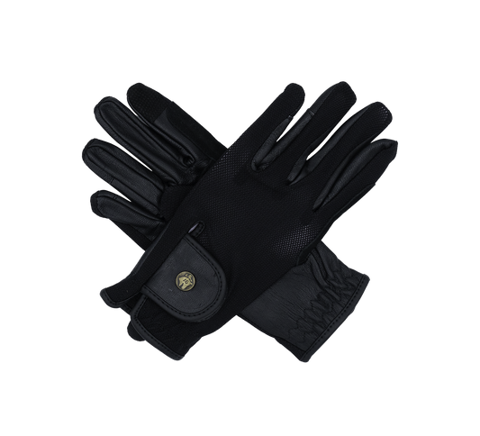 16 Cypress Riding Gloves - Black Mesh