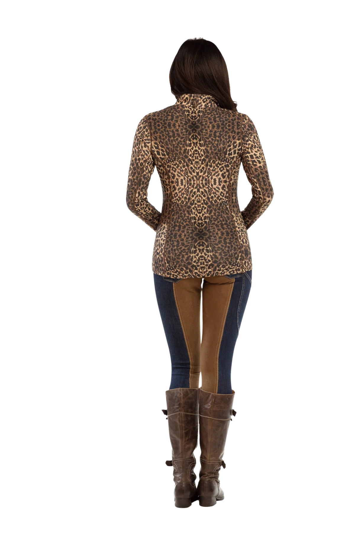 Goode Rider Ideal Show Shirt - Leopard Print