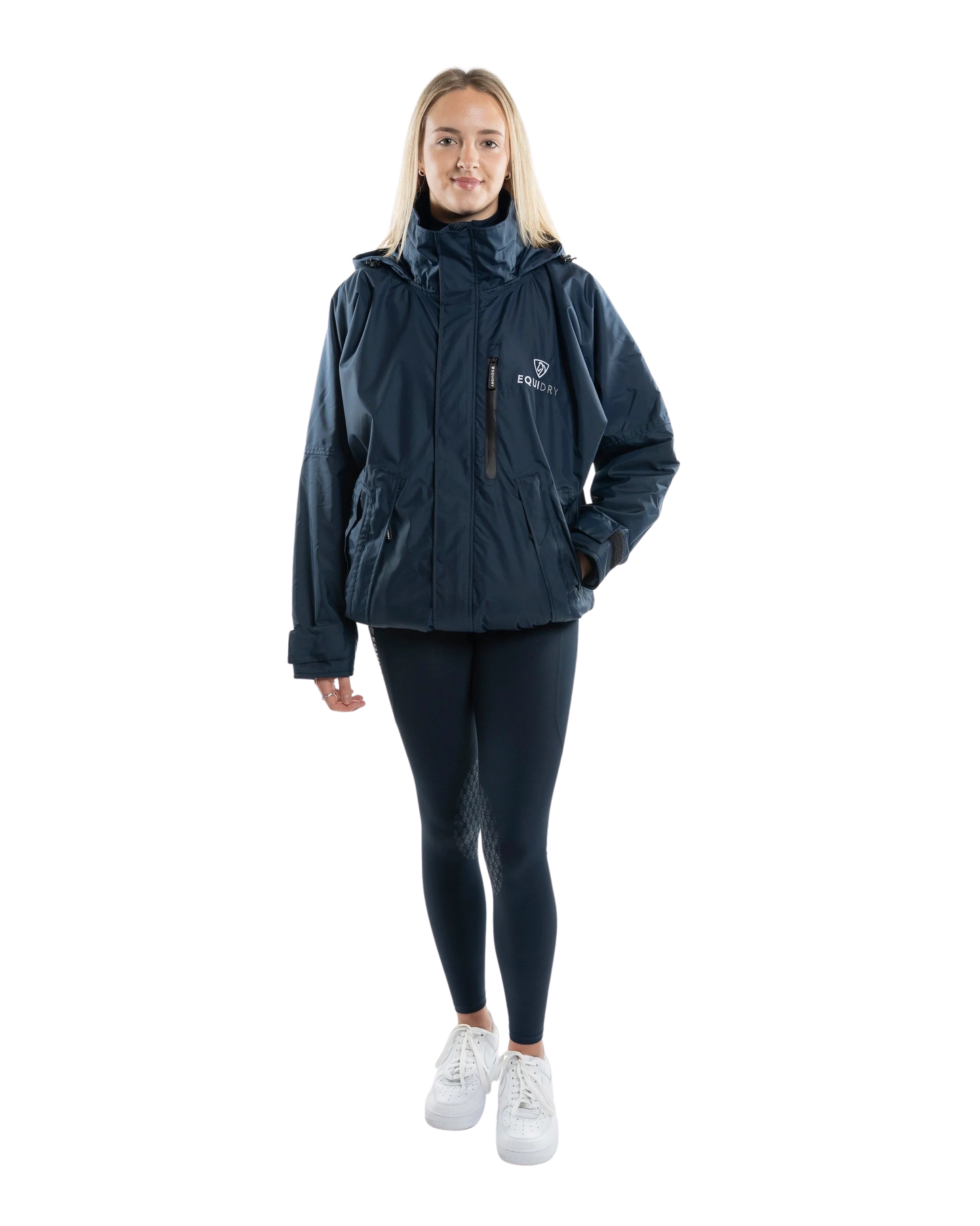 EquiDry Shortie Thin Fleece - Navy