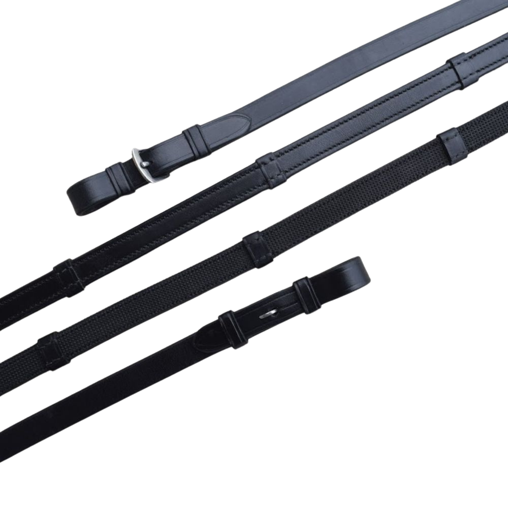 KL Select 5/8" Easy Grip Reins - Black
