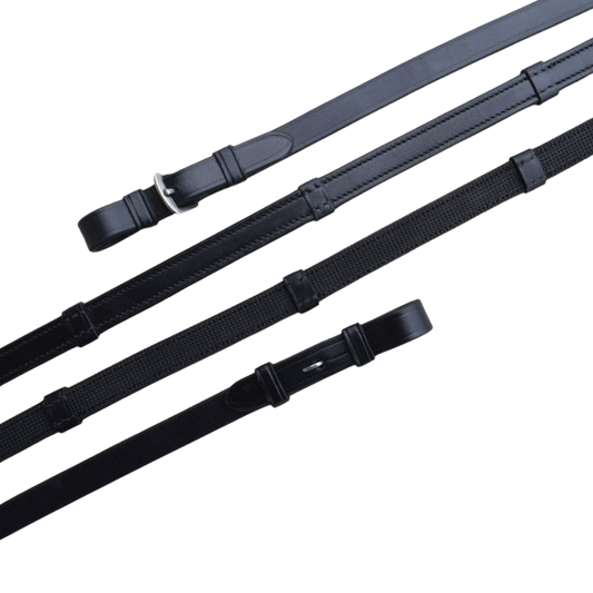 KL Select 5/8" Easy Grip Reins - Black