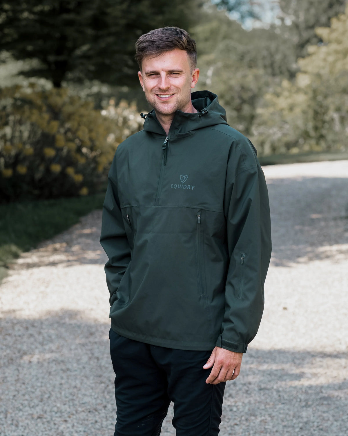 EquiDry Waterproof Storm Smock - Black Forest Green