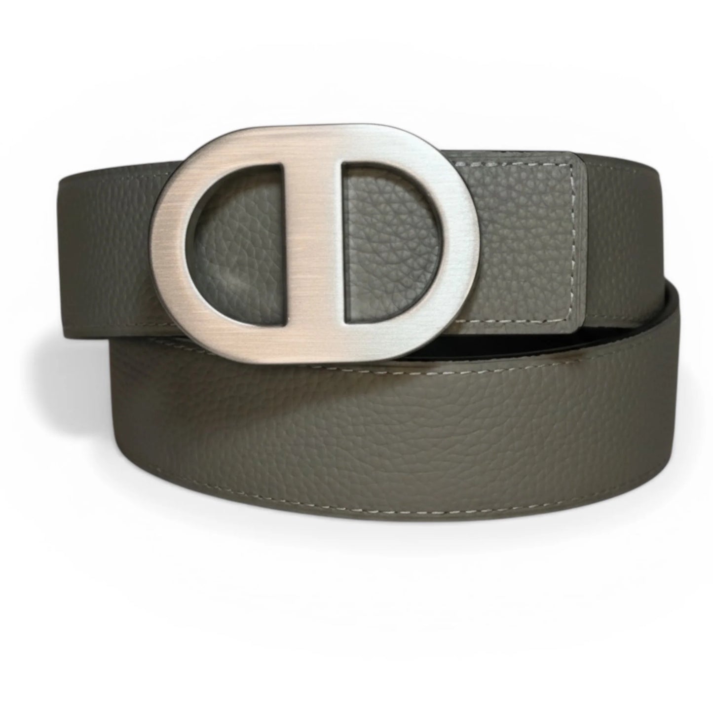 Dubois Cheval Audrey Reversible Leather Belt - Silver & Black