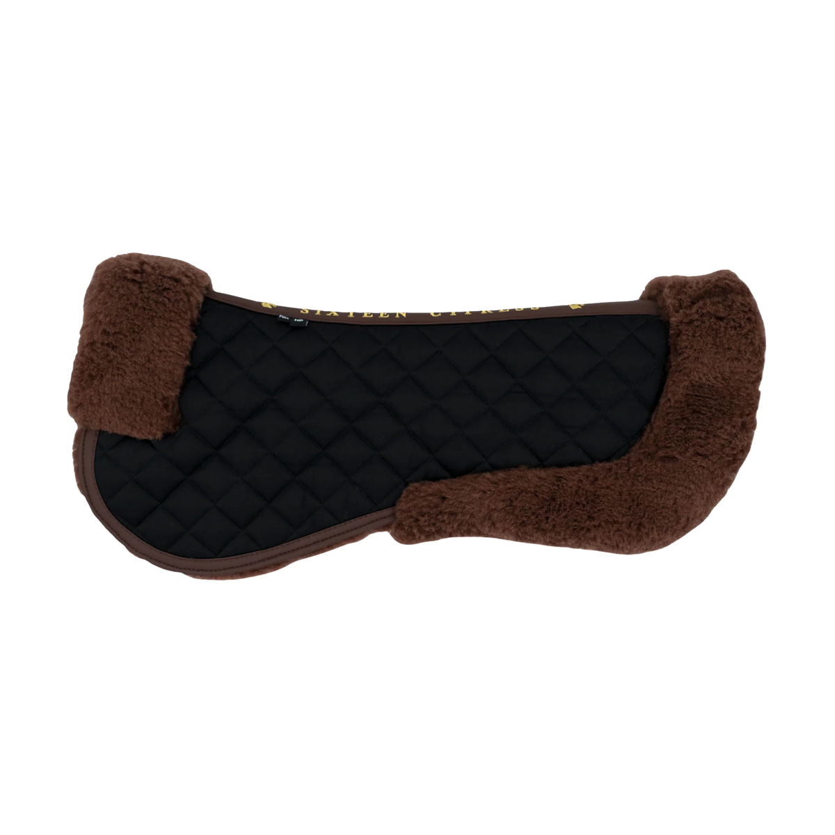 16 Cypress Merino Wool Fleece Half Pad - Black & Hickory