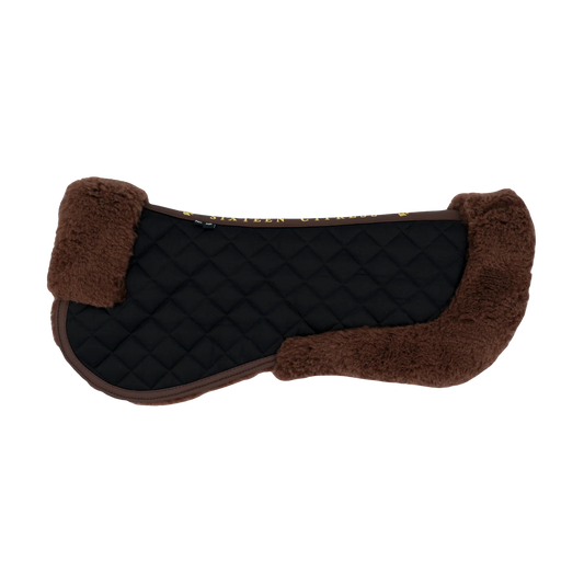 16 Cypress Merino Wool Fleece Half Pad - Black & Hickory