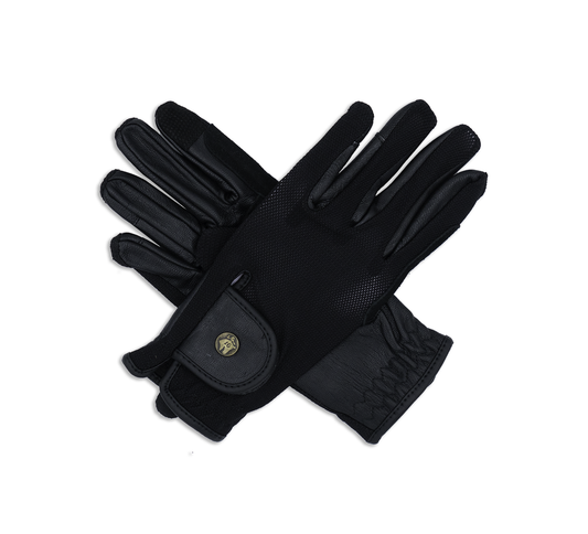 16 Cypress Riding Gloves - Black Mesh