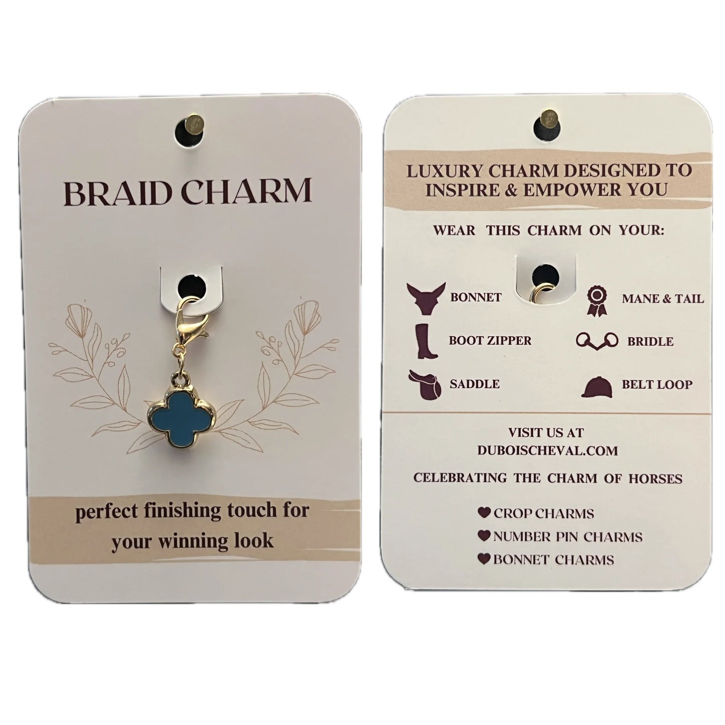 Dubois Cheval Braiding Charm - Sparkly Crown