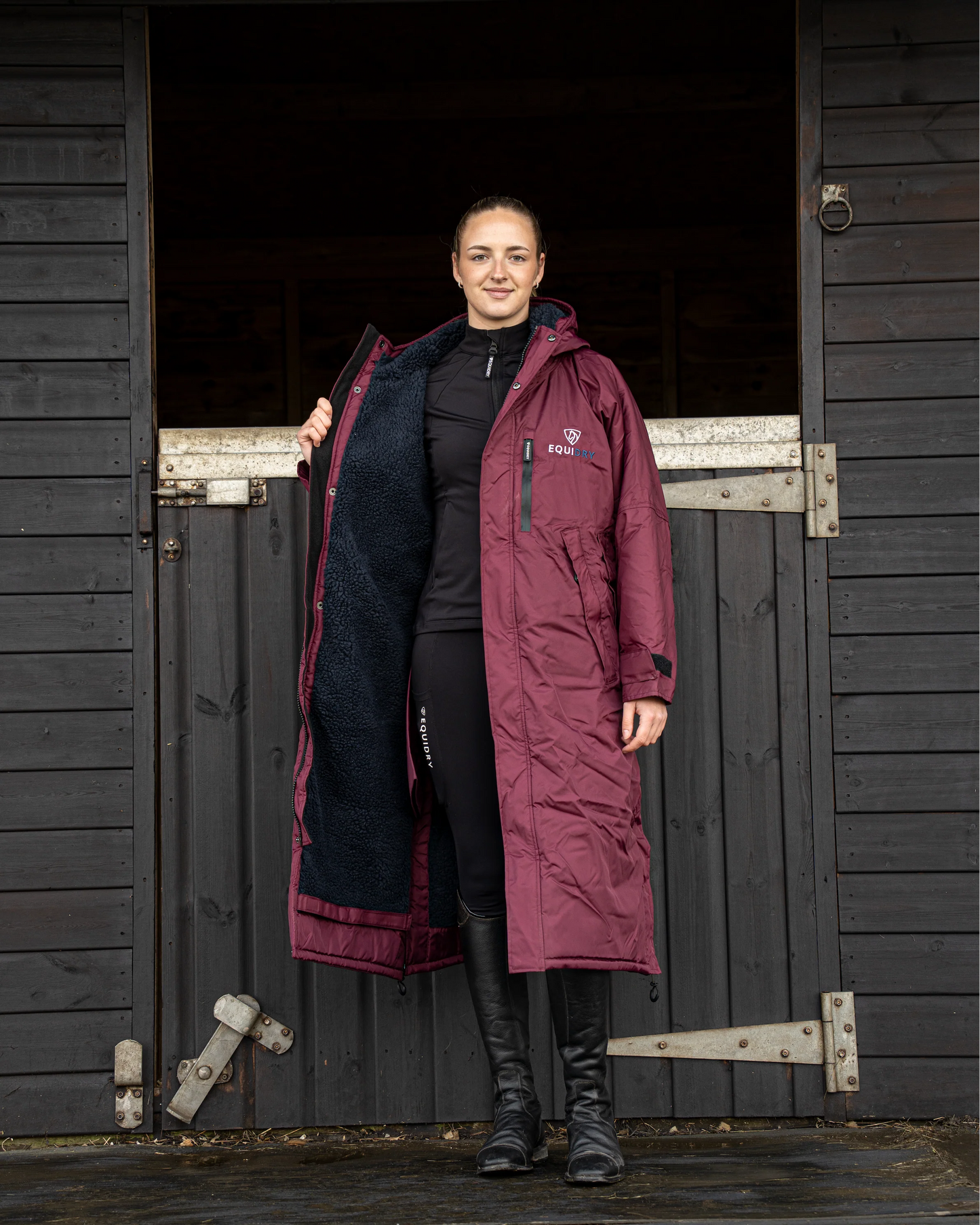 EquiDry Thick Fleece Evolution - Plum & Navy