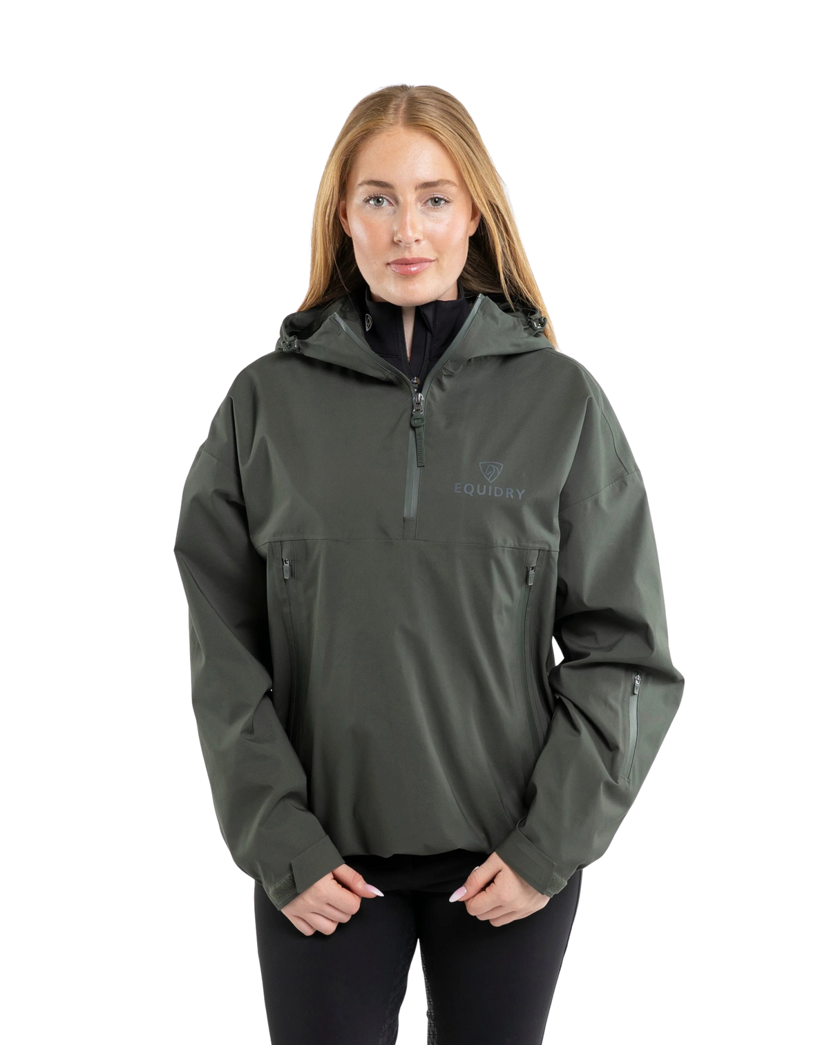 EquiDry Waterproof Storm Smock - Black Forest Green