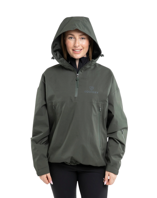 EquiDry Waterproof Storm Smock - Black Forest Green