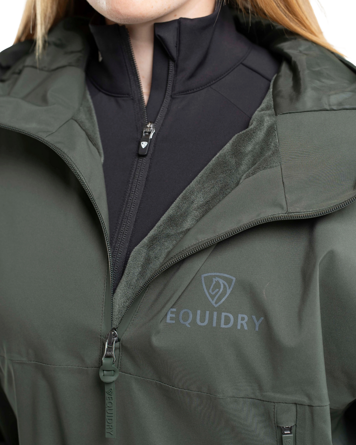 EquiDry Waterproof Storm Smock - Black Forest Green