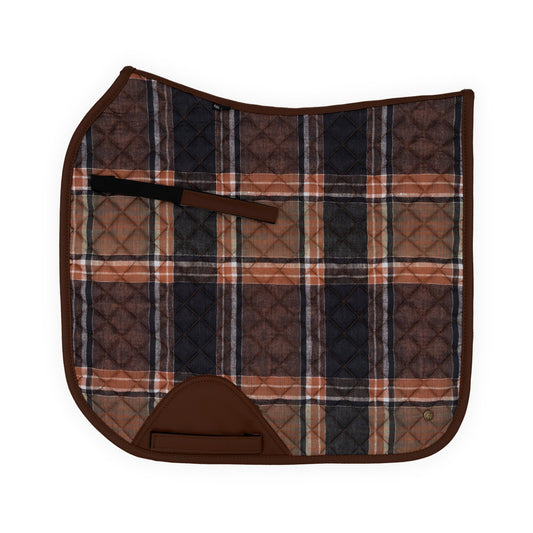 16 Cypress Dressage Pad - Field Plaid & Hickory