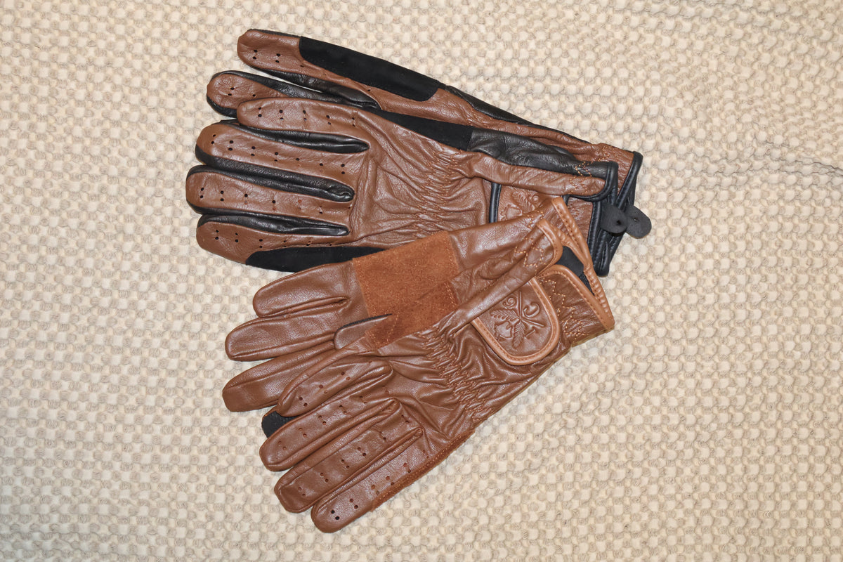 16 Cypress Riding Gloves - Cognac Leather