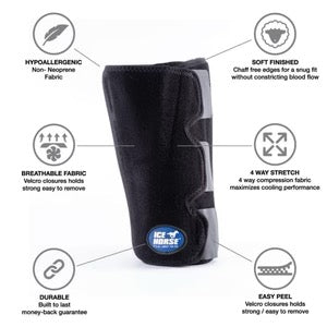 Ice Horse - Hock Wraps Pair with six cold inserts)