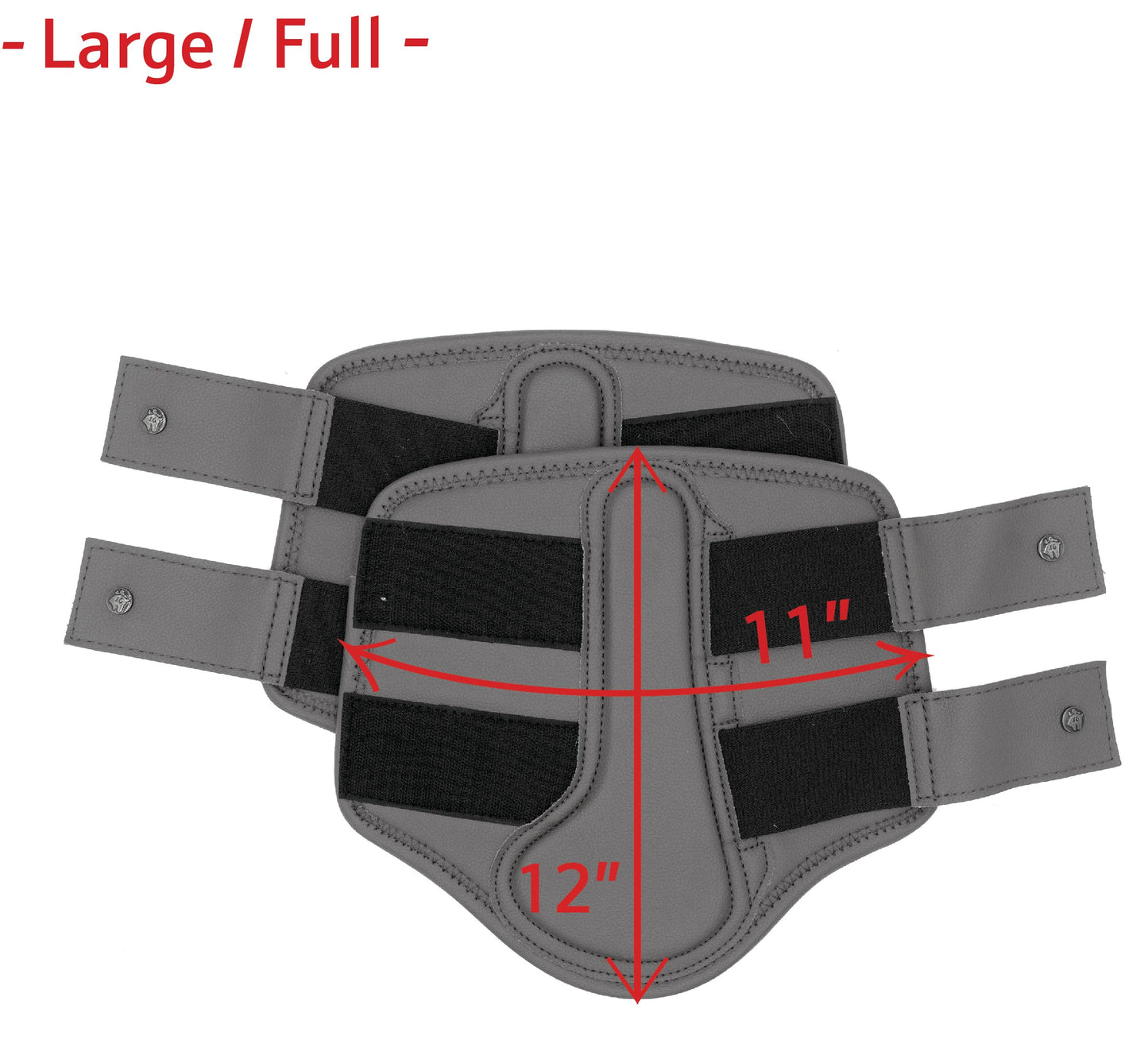 16 Cypress Leatherette Splint Boots - Black