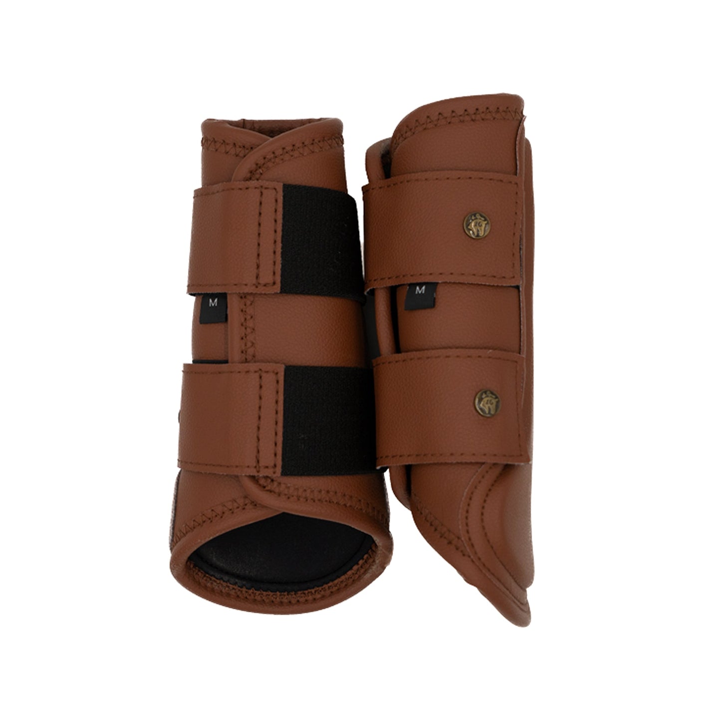16 Cypress Leatherette Splint Boots - Cognac
