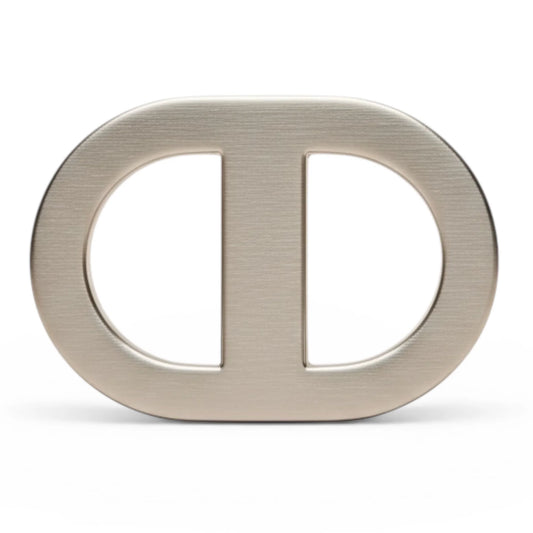 Dubois Cheval Audrey Reversible Belt Buckle - Brushed Silver Link