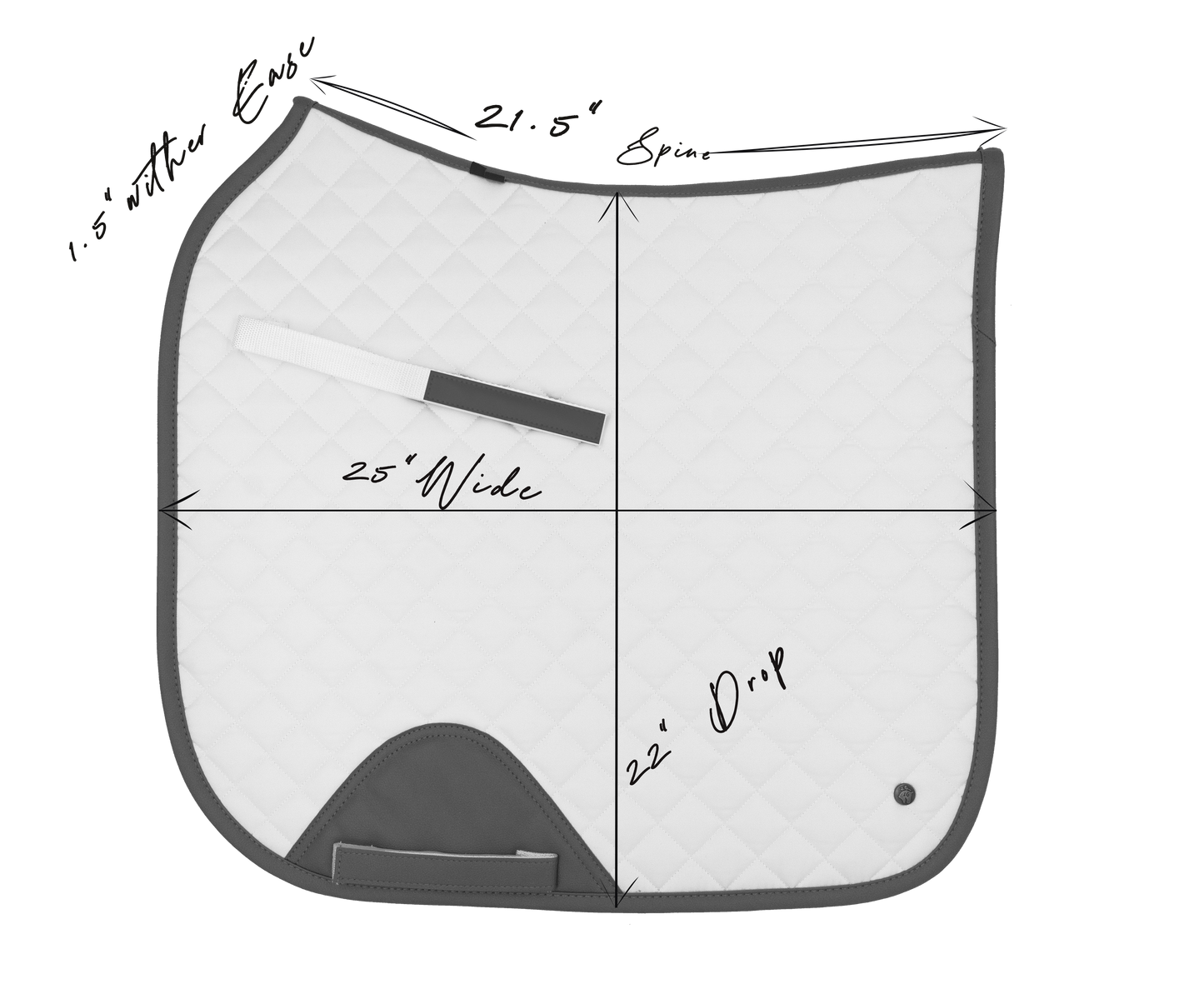 16 Cypress Dressage Pad - Herringbone & Cognac