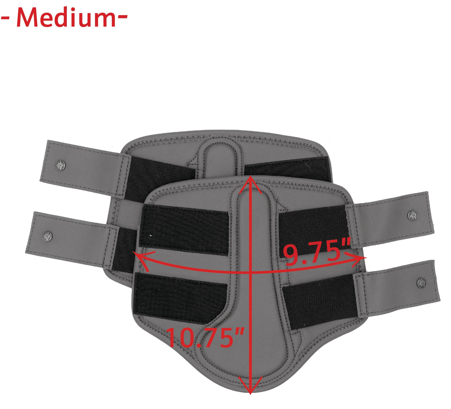 16 Cypress Leatherette Splint Boots - Black