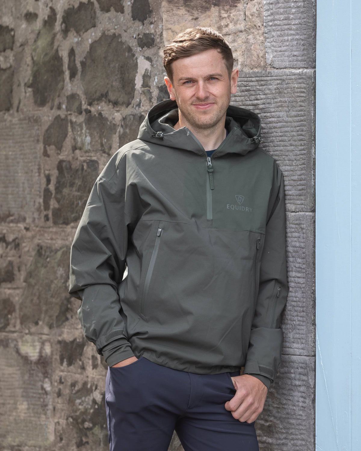 EquiDry Waterproof Storm Smock - Black Forest Green