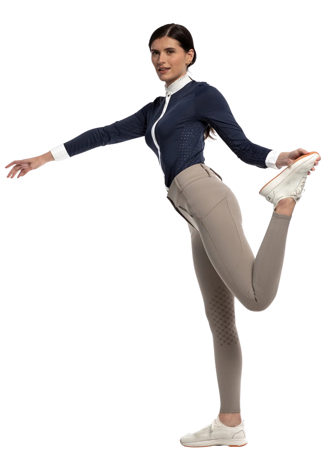 Goode Rider Million Dollar Breeches Knee Patch - Khaki