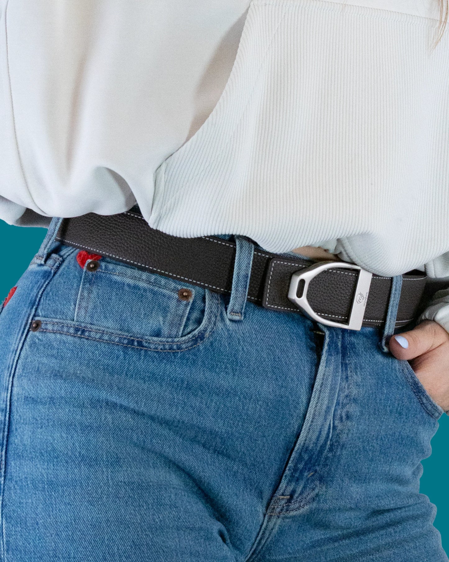 Dreamers & Schemers Reversible Belt - Chocolate & Lavender