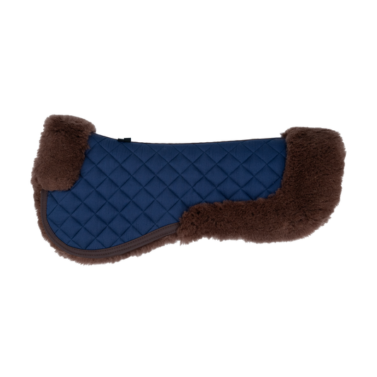 16 Cypress Merino Wool Fleece Half Pad - Navy & Hickory