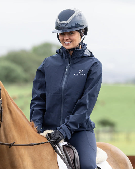 EquiDry Unisex Nimbus Pack Away Jacket - Navy