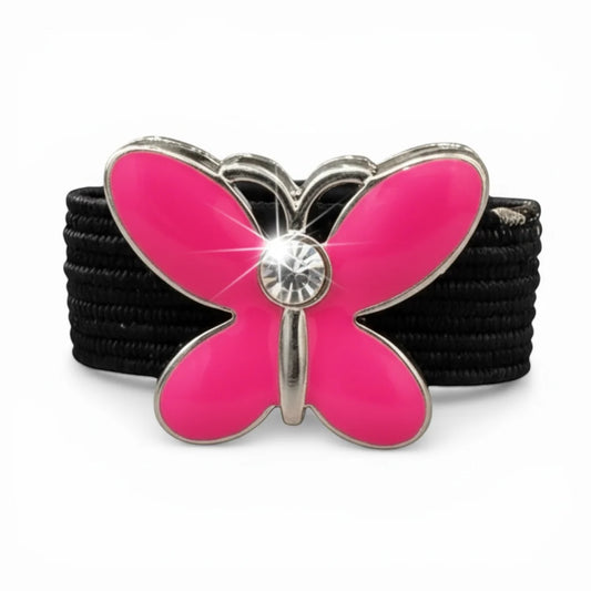 Dubois Cheval Crop Charm - Pink Butterfly