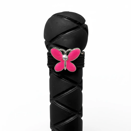 Dubois Cheval Crop Charm - Pink Butterfly
