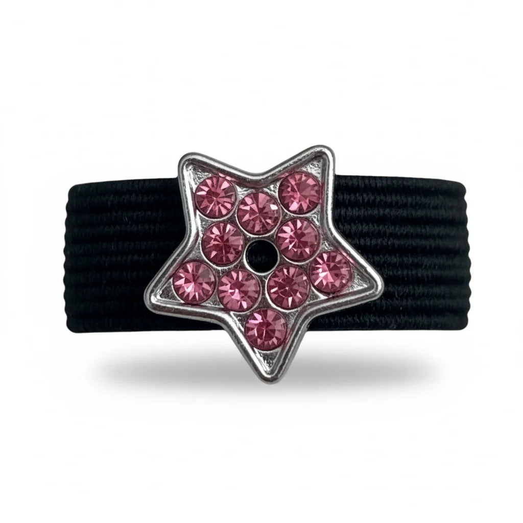Dubois Cheval Crop Charm - Pink Sparkly Star