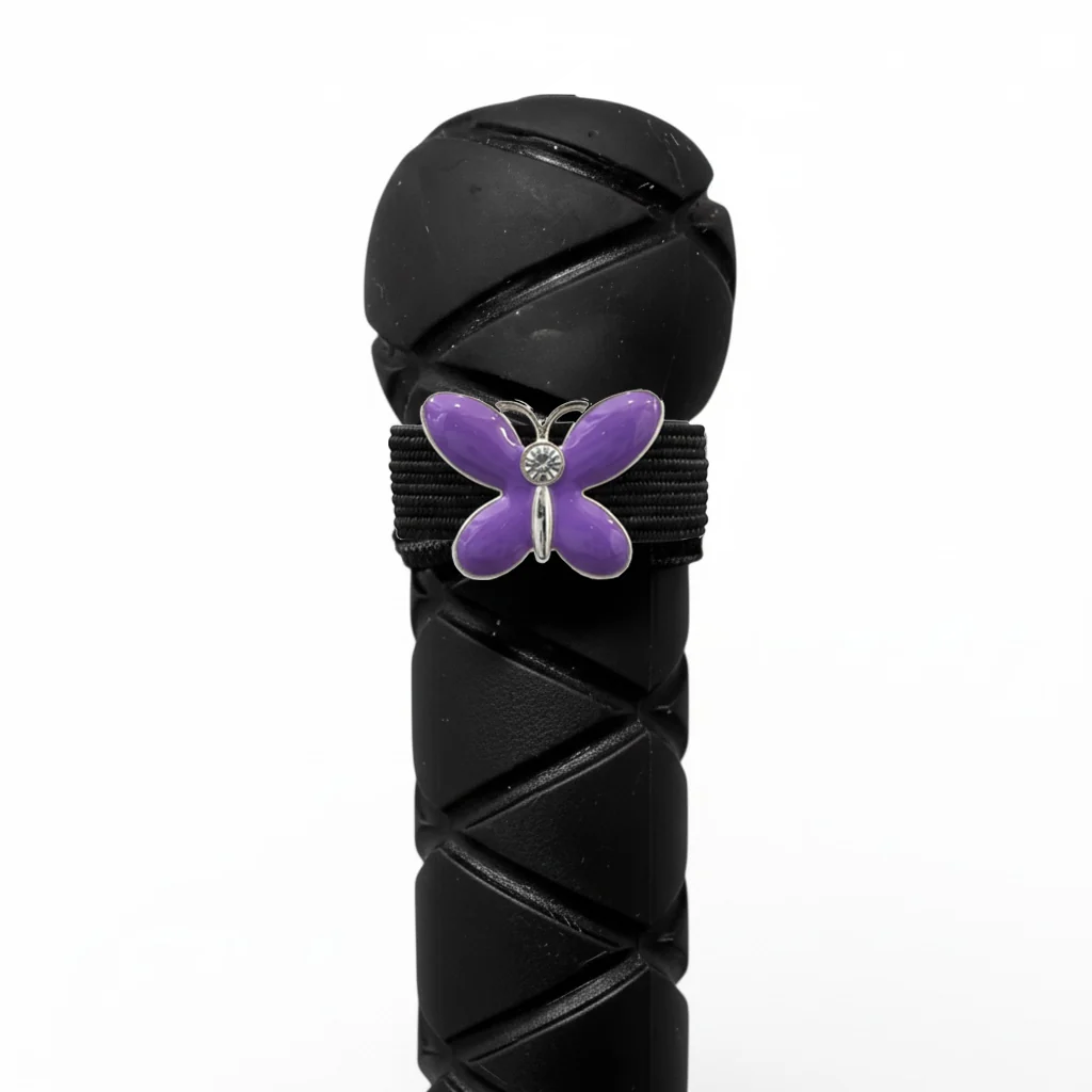 Dubois Cheval Crop Charm - Purple Butterfly