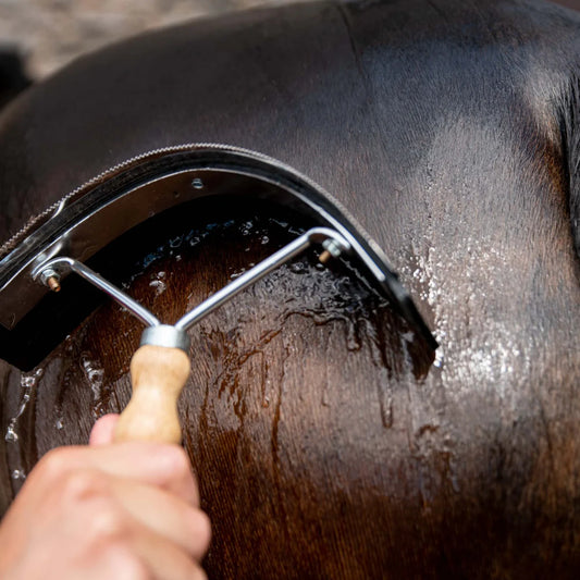 Borstiq Sweat Scraper (Wooden Handle)