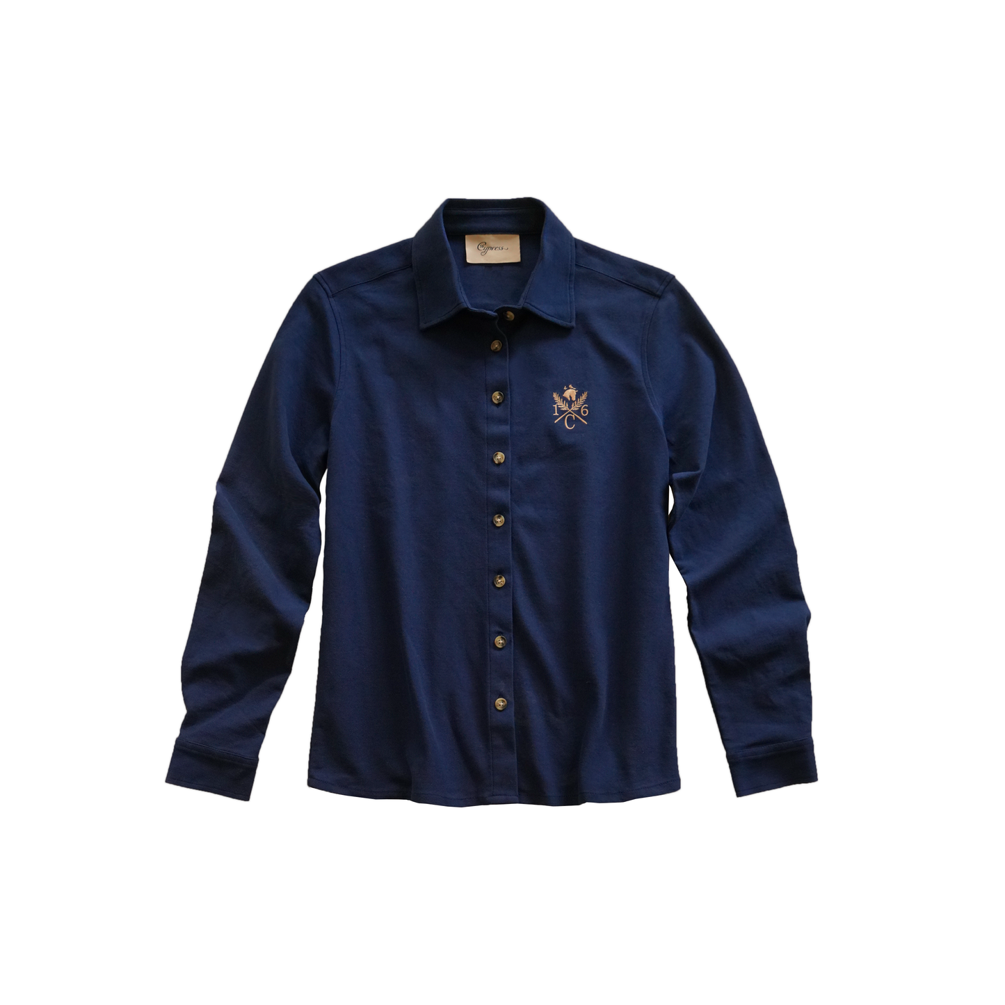 16 Cypress Sport Piqué Button Down Shirt - Navy
