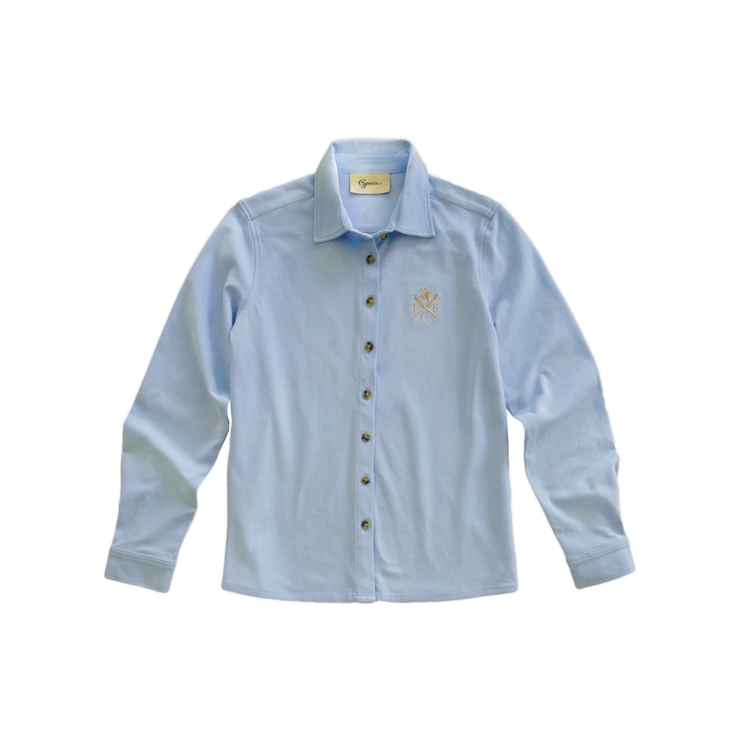 16 Cypress Sport Piqué Shirt Button Down Shirt - Oxford Blue