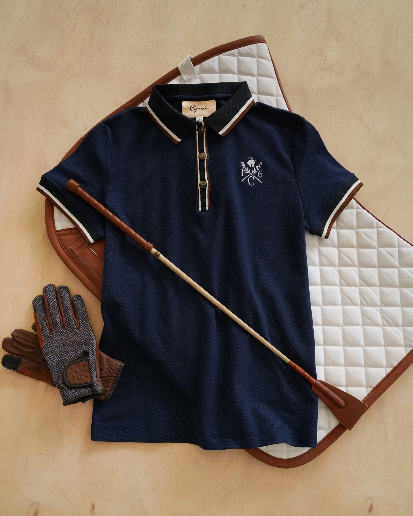 16 Cypress Sport Piqué Polo Shirt, Navy
