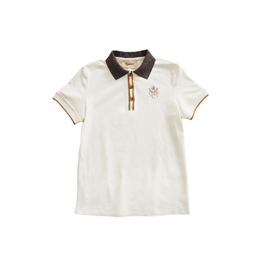 16 Cypress Sport Piqué Polo Shirt, Tweed Collar