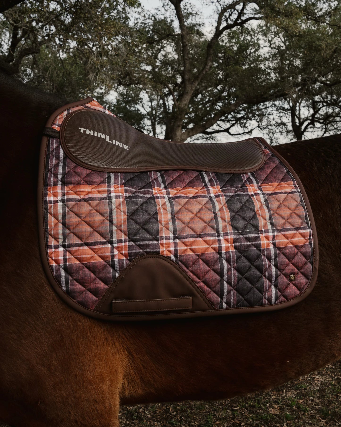 16 Cypress x Thinline Dressage Pad - Feild Plaid & Hickory